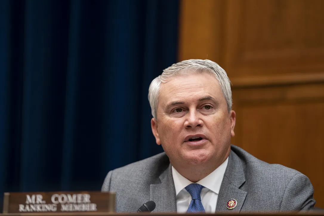 Rep. James Comer (R-Ky.) speaks during a committee meeting on Capitol Hill, in Washington on Sept. 30, 2020. (Alex Edelman-Pool/Getty Images)
