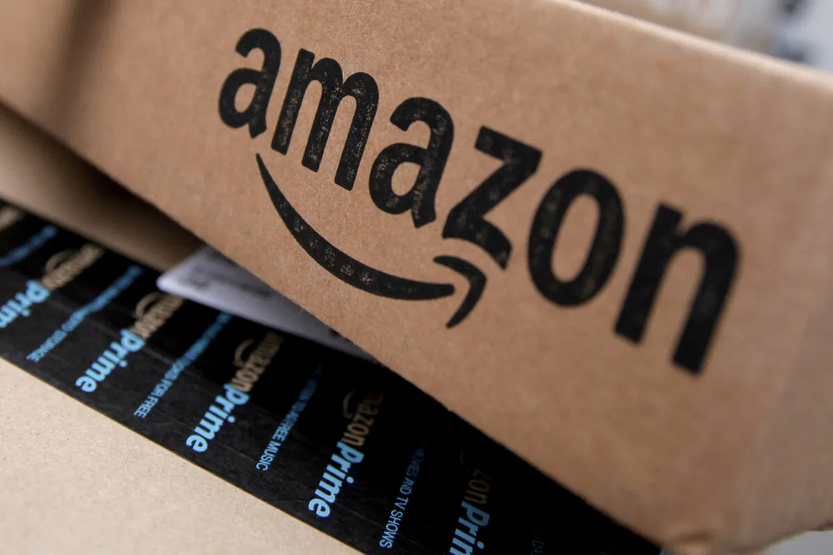 Amazon boxes are seen stacked for delivery in the Manhattan borough of New York City, on Jan. 29, 2016. (Mike Segar/Reuters)