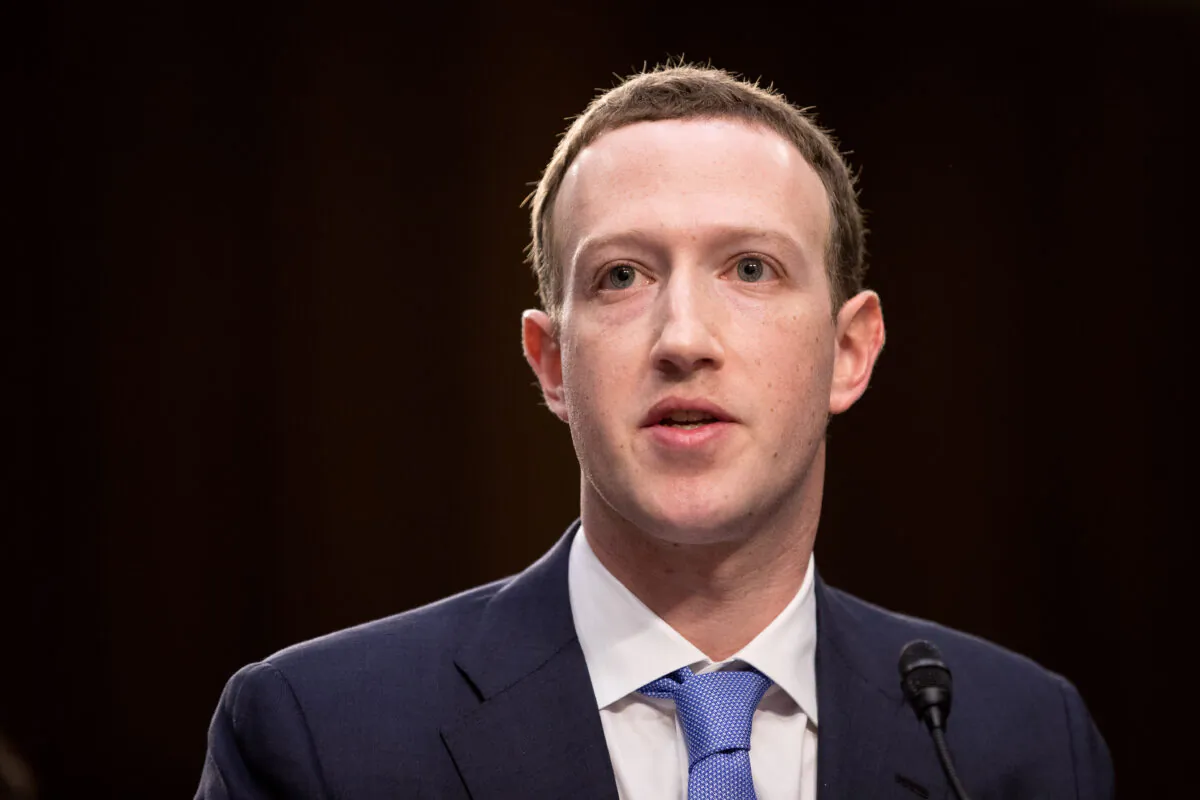 Facebook founder and CEO Mark Zuckerberg in Washington, on April 10, 2018. (Samira Bouaou/The Epoch Times)