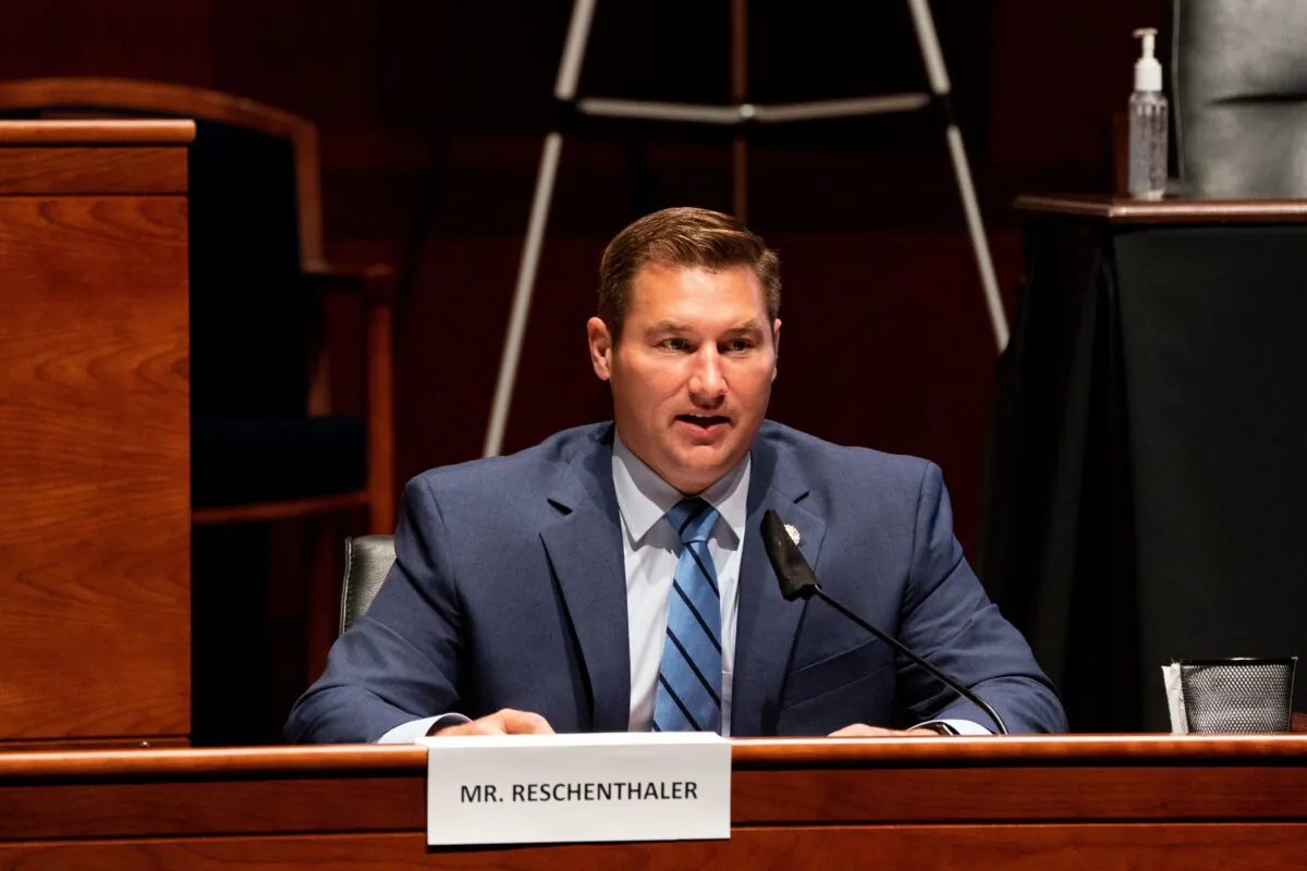 Rep. Guy Reschenthaler (R-Pa.) speaks on Capitol Hill in Washington on June 24, 2020. (Anna Moneymaker/Pool/AFP via Getty Images)