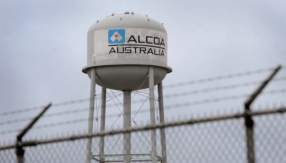 Aluminium plant of manufacturer Alcoa at Point Henry, near the regional city of Geelong in Victoria on Feb. 11, 2012. (William West/AFP via Getty Images)