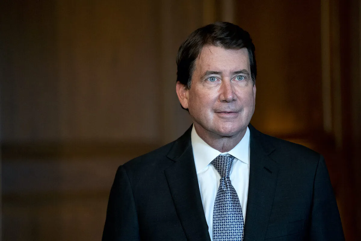 Then-Senator-elect Bill Hagerty (R-Tenn.) meets with the media in Washington, D.C., on Nov. 9, 2020. (Stefani Reynolds-Pool/Getty Images)