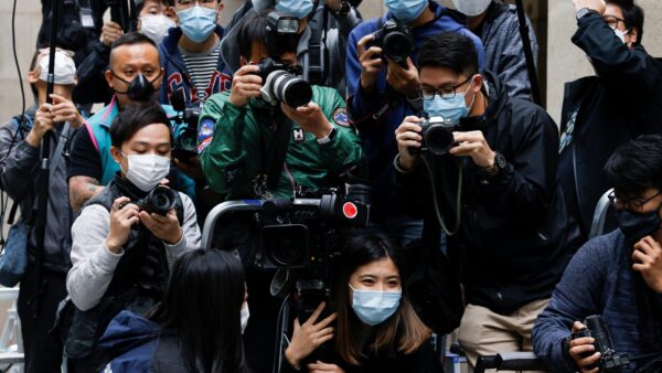 Media wait for Lai to arrive