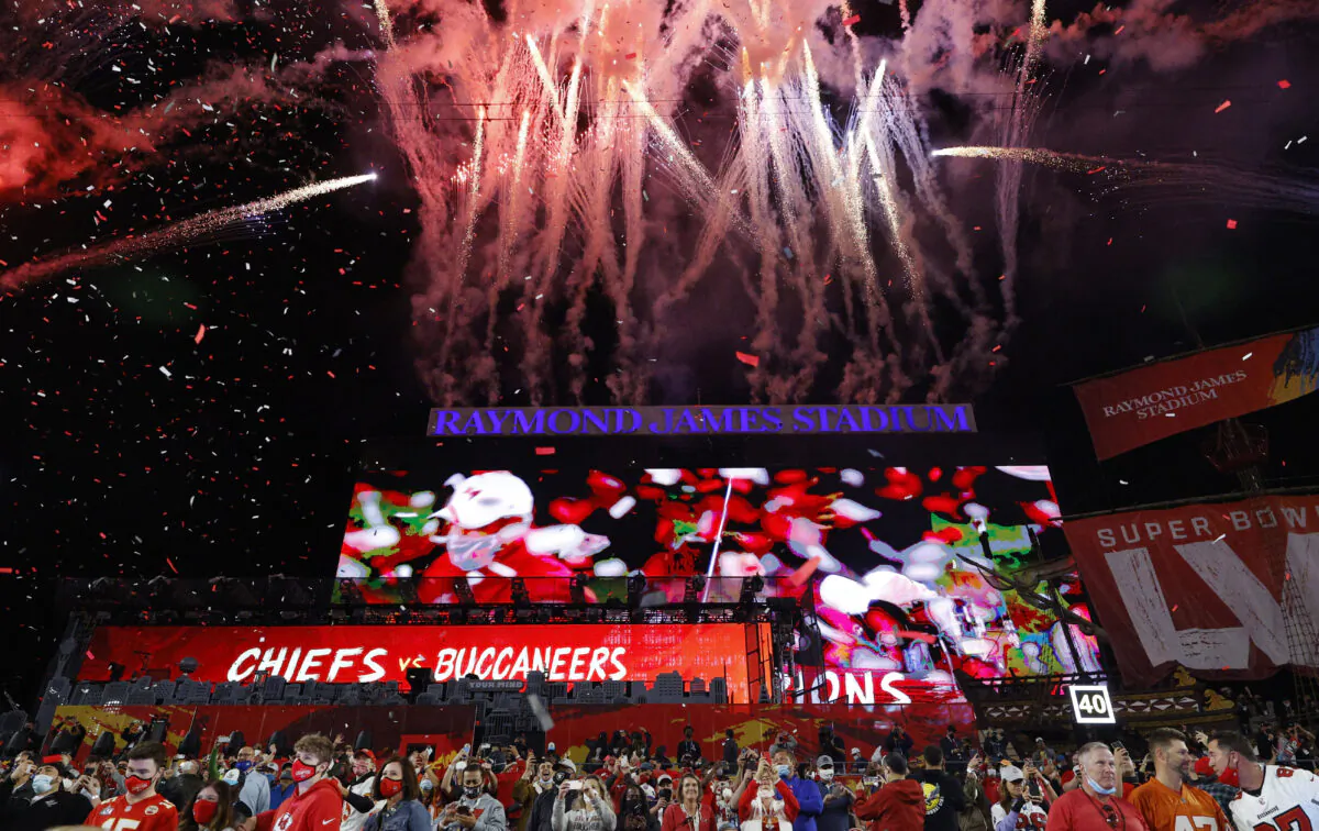 Tampa Bay Buccaneers V Kansas City Chiefs at Raymond James Stadium in Tampa, Florida on Feb. 7, 2021. (Eve Edelheit/Reuters)