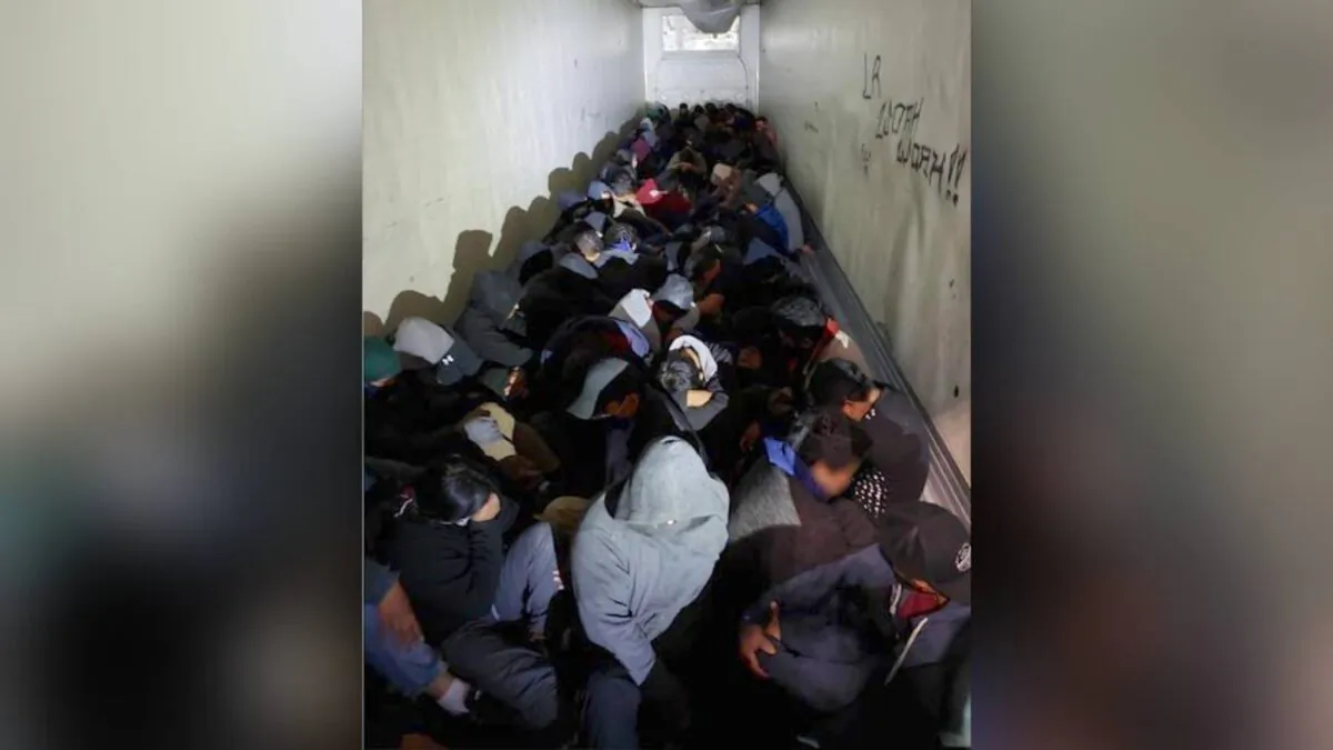 Border Patrol agents intercepted two human smuggling attempts in commercial vehicles within a day of each other at the Interstate 35 north of Laredo, Texas, on Feb. 5, 2020. (US Customs and Border Protection)