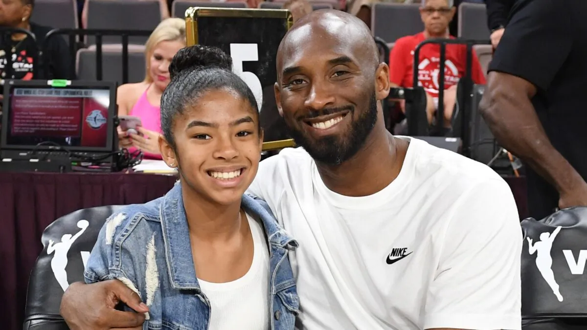 Gianna Bryant and her father, former NBA player Kobe Bryant, attend the WNBA All-Star Game 2019 at the Mandalay Bay Events Center in Las Vegas, Nev., on July 27, 2019. (Ethan Miller/Getty Images)