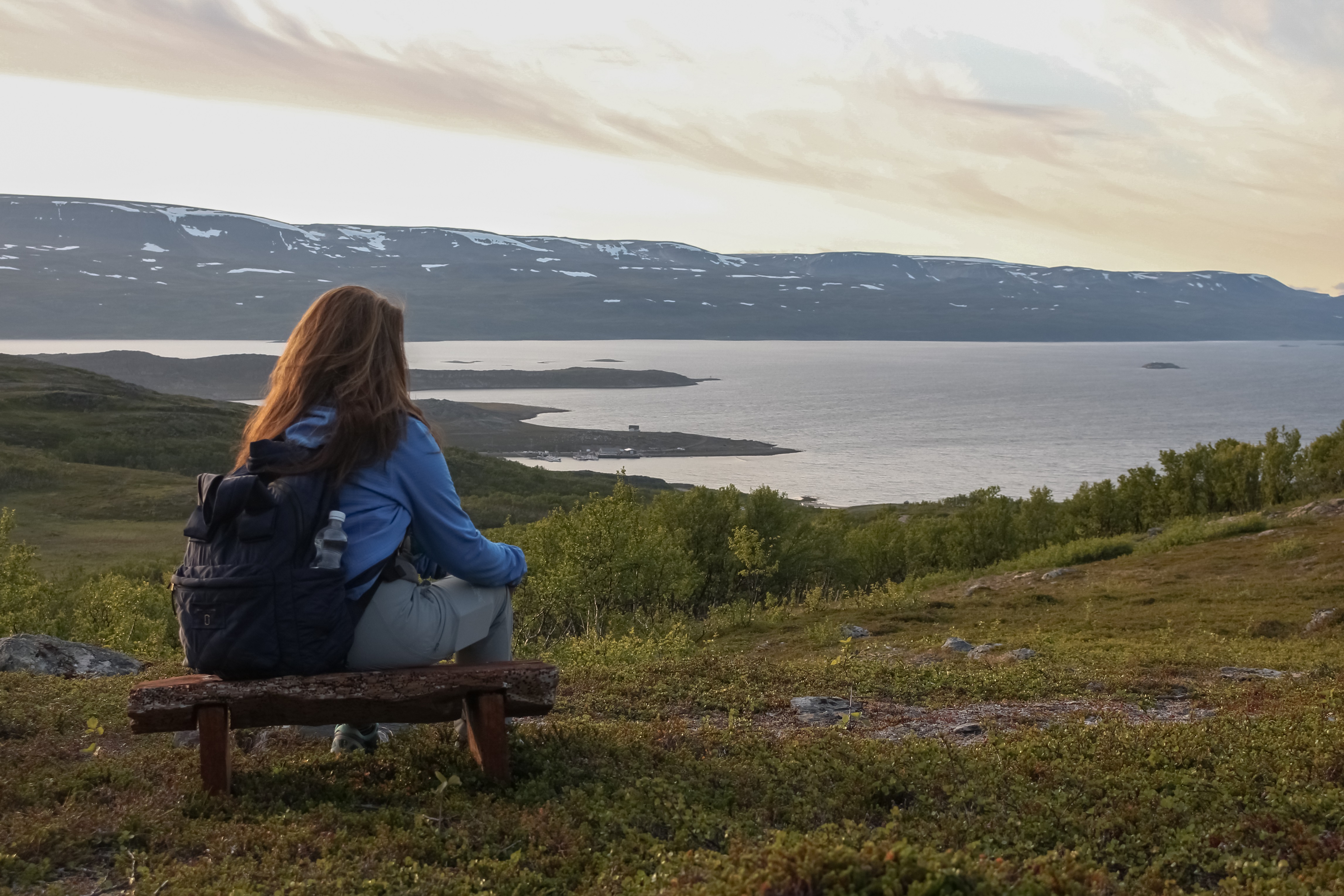 Midnight hike in Norway Tiina Salonen - Aurora Holidays