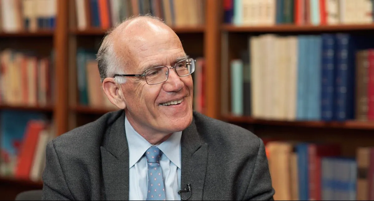 Classicist and historian Victor Davis Hanson in Stanford, Calif., on April 5, 2019. (The Epoch Times)