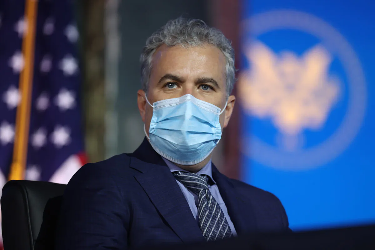 Jeff Zients, President Joe Biden's COVID-19 czar, is seen in Wilmington, Del., on Dec. 8, 2020. (Chip Somodevilla/Getty Images)