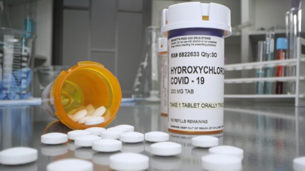 Hydroxychloroquine,Covid-19,Pills,In,Medical,Lab