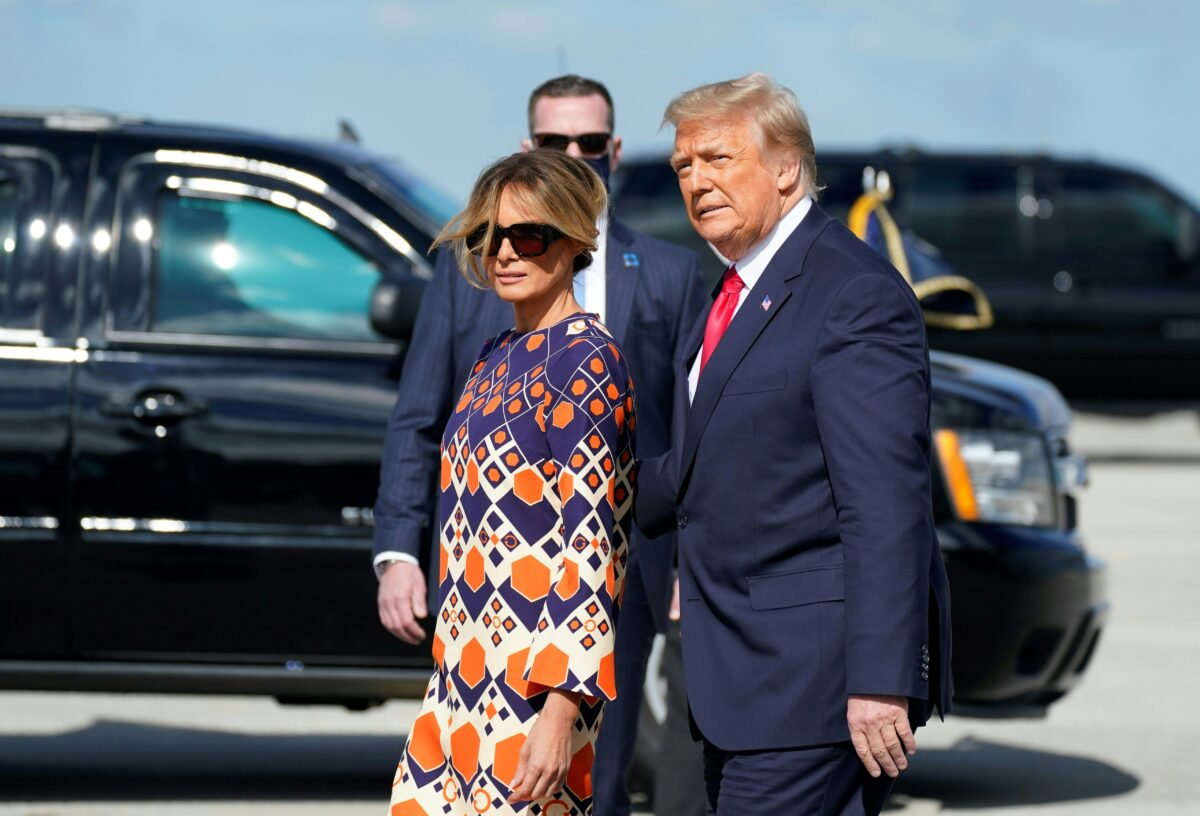 U.S. President Donald Trump and First Lady Melania