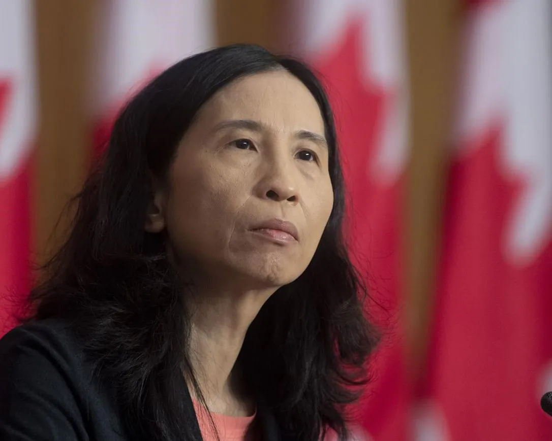 Chief Public Health Officer Theresa Tam listens to a question during a news conference on January 12, 2021 in Ottawa. Canada's top doctors say COVID-19 infections appear to be on a downward trend but worrisome variants are posing an increasing threat to containing the pandemic. (Adrian Wyld/the Canadian Press)