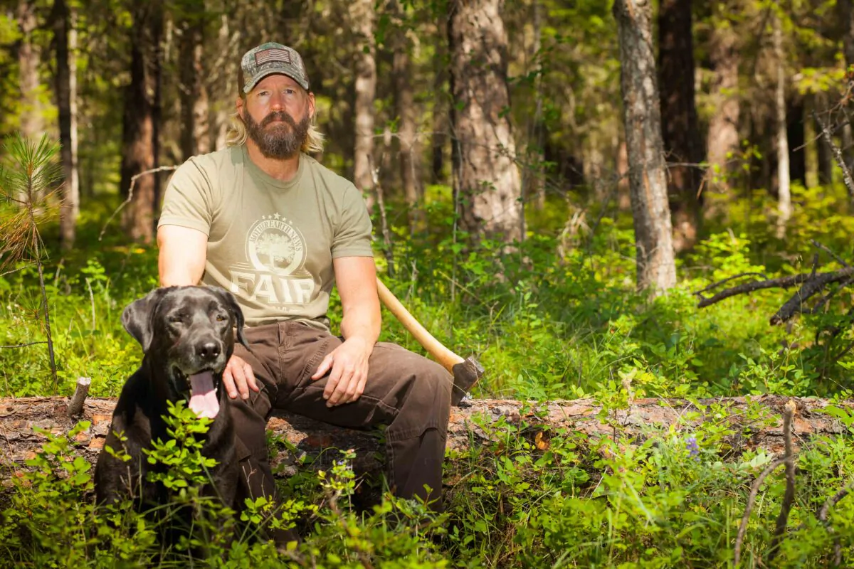 Gary Collins with his trusty black lab, Barney. (Courtesy of Gary Collins)