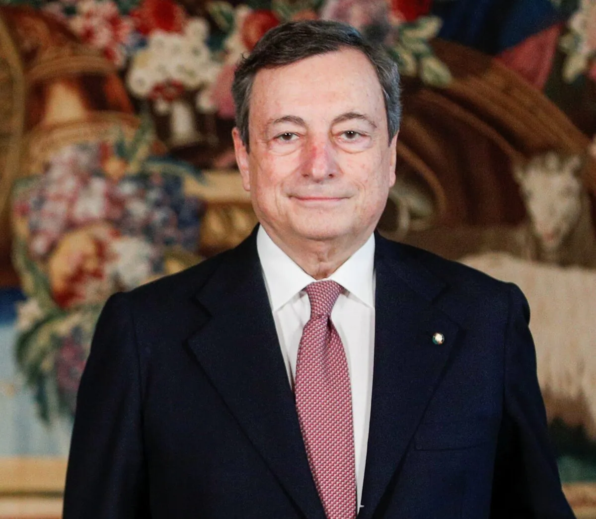 Prime Minister Mario Draghi, at the Quirinale Presidential Palace in Rome, Italy, Feb. 13, 2021. (Guglielmo Mangiapane/Reuters, Pool)