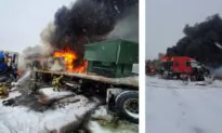 Fiery Multi-Vehicle Crash in Oklahoma Forces Highway Closure, Injuries Reported