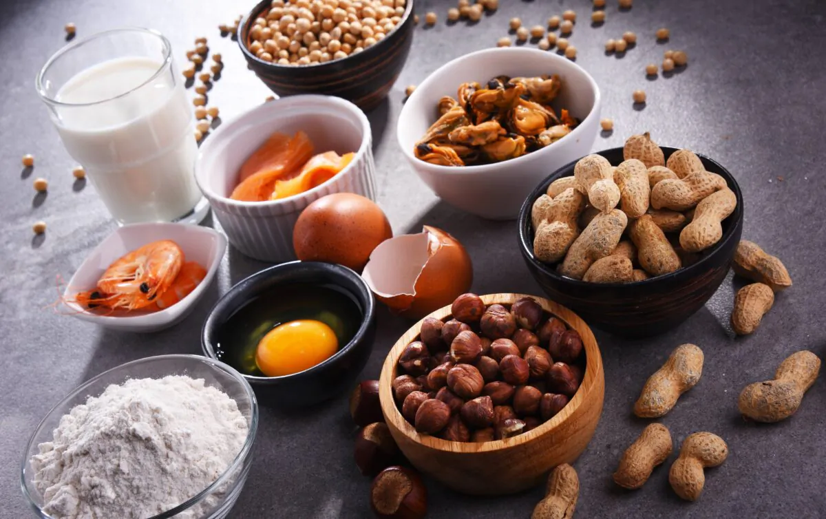 Babies who are fed peanuts, eggs, fish, and other common food allergens early and consistently are less likely to develop allergies to them, a new Canadian study says.
(monticello/Shutterstock)