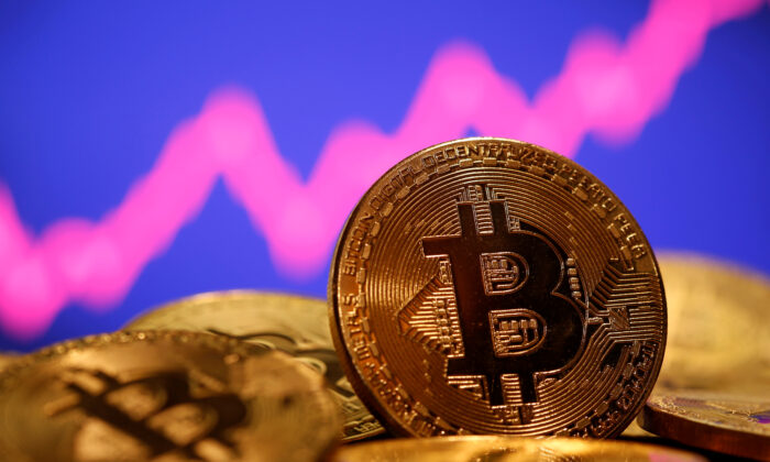 A representation of virtual currency bitcoin in this illustration taken on Jan. 8, 2021. (Dado Ruvic/Reuters)