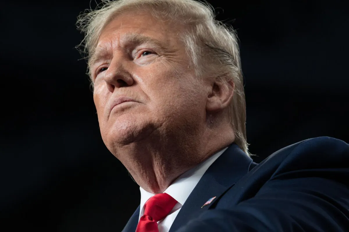 President Donald Trump speaks during a "Keep America Great" campaign rally at Huntington Center in Toledo, Ohio, on Jan. 9, 2020. (Saul Loeb/AFP via Getty Images)