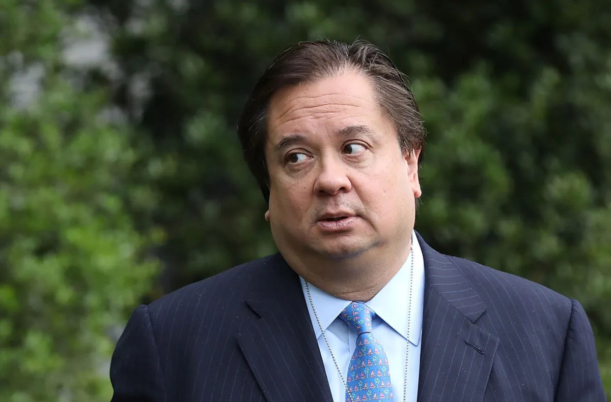 George Conway, husband of White House Counselor to the President Kellyanne Conway, attends the 139th Easter Egg Roll on the South Lawn of the White House in Washington on April 17, 2017. (Chip Somodevilla/Getty Images)