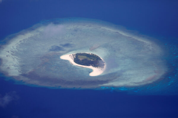 island of Spratlys in the South China Sea