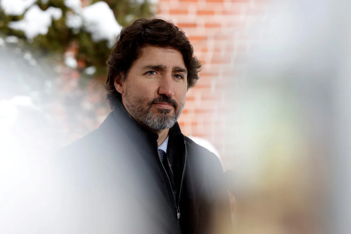 Prime Minister Justin Trudeau attends a news conference at Rideau Cottage in Ottawa, on January 5, 2021. (Blair Gable/File Photo/Reuters)