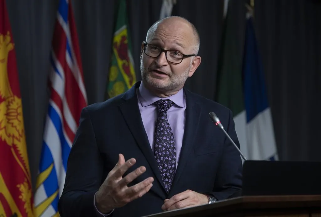 Minister of Justice and Attorney General of Canada David Lametti responds to a question during a news conference on Oct. 19, 2020 in Ottawa. (Adrian Wyld/The Canadian Press)