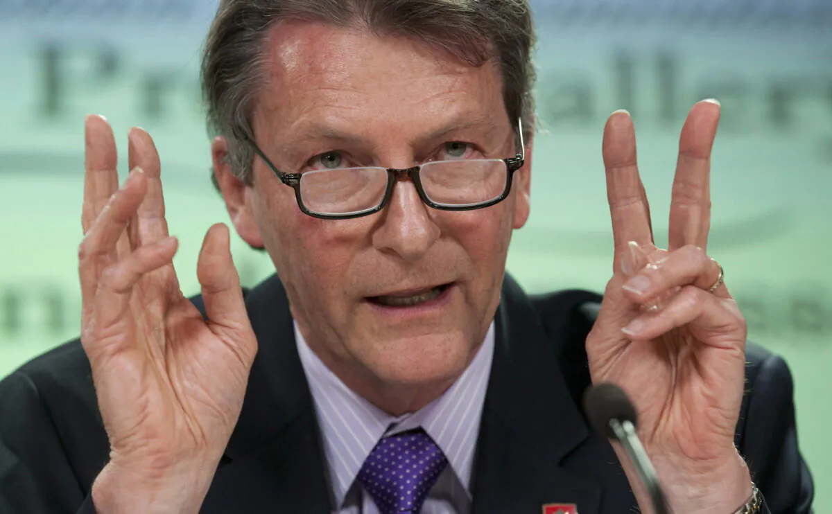 Liberal MP John McKay speaks at a news conference in Ottawa in a file photo. (Adrian Wyld/The Canadian Press)