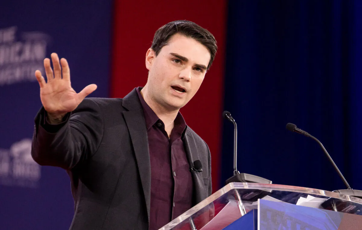Ben Shapiro, political commentator and editor emeritus for The Daily Wire, speaks in National Harbor, Md., on Feb. 22, 2018. (Samira Bouaou/The Epoch Times)