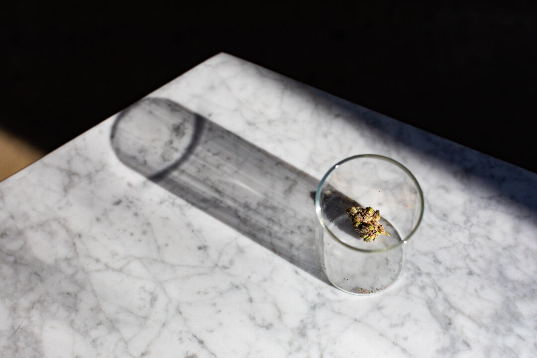 Catalyst Cannabis Company marijuana samples in Santa Ana, Calif., on Feb. 18, 2021. (John Fredricks/The Epoch Times)