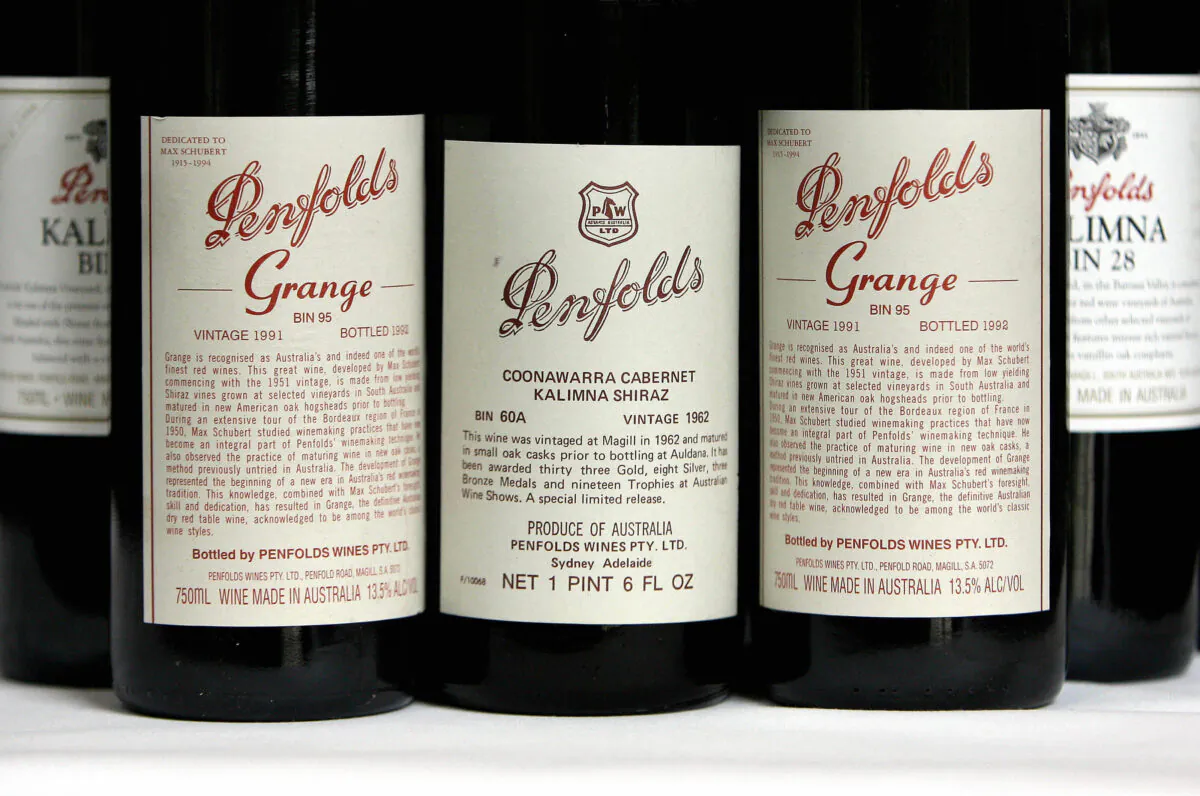 A poor imitation of Penfolds has been found in China. (Greg Wood/Getty Images)