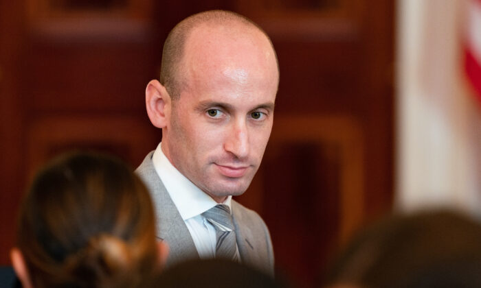 White House Senior Adviser Stephen Miller at an event at the White House in Washington on July 8th, 2020. (Anna Moneymaker-Pool/Getty Images)