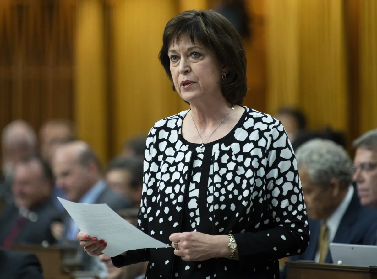 Liberal MP Pam Damoff responds to a question during Question Period in the House of Commons in Ottawa, Canada, on May 9, 2019. (Adrian Wyld/The Canadian Press)