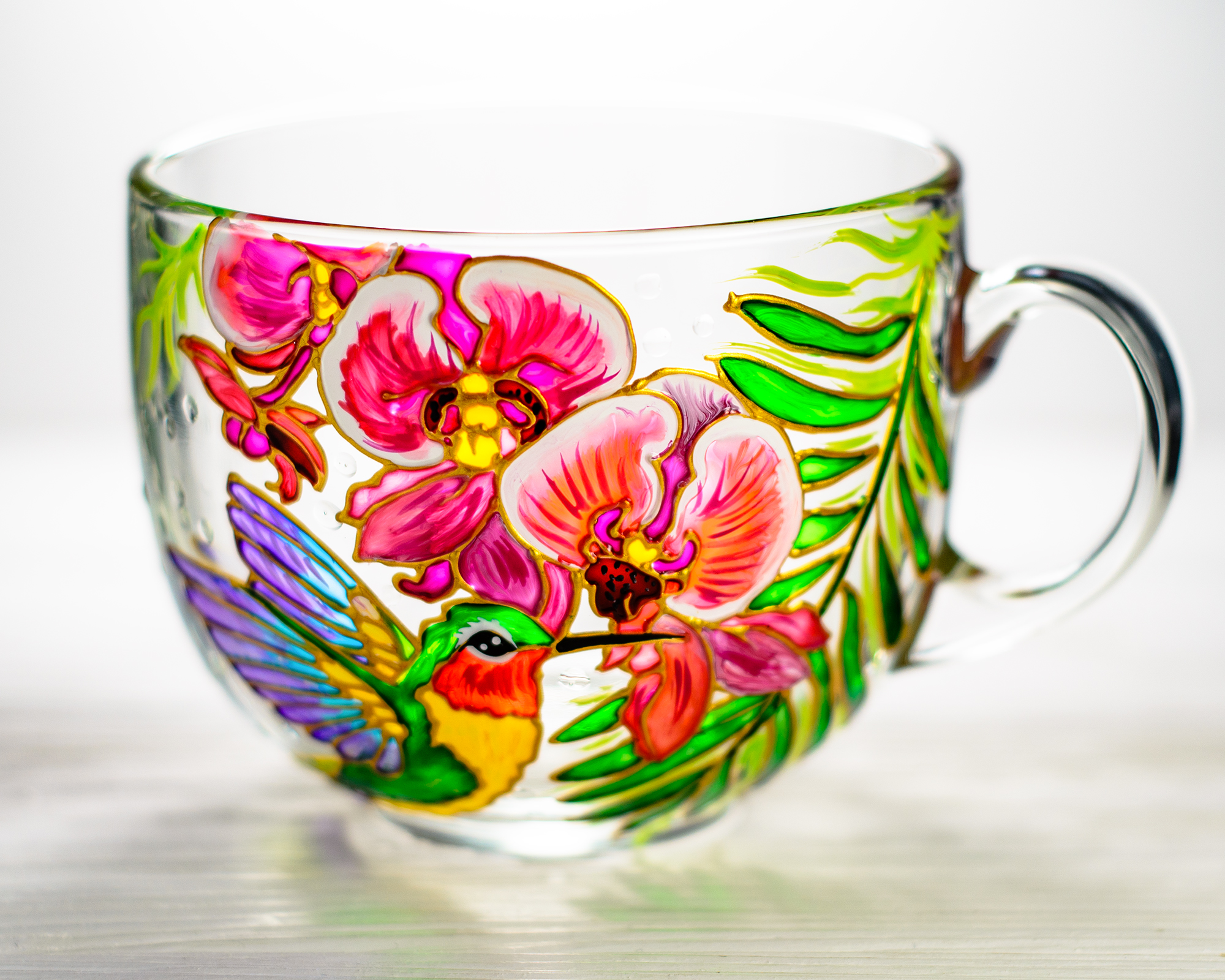 Vibrant Glass Cups