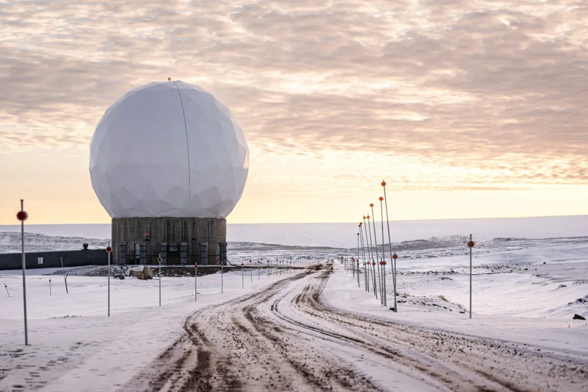 The Pituffik Space Base (formerly Thule Air Base) in northern Greenland, on Oct. 4, 2023. (Thomas Traasdahl/Ritzau Scanpix/AFP/Getty Images)