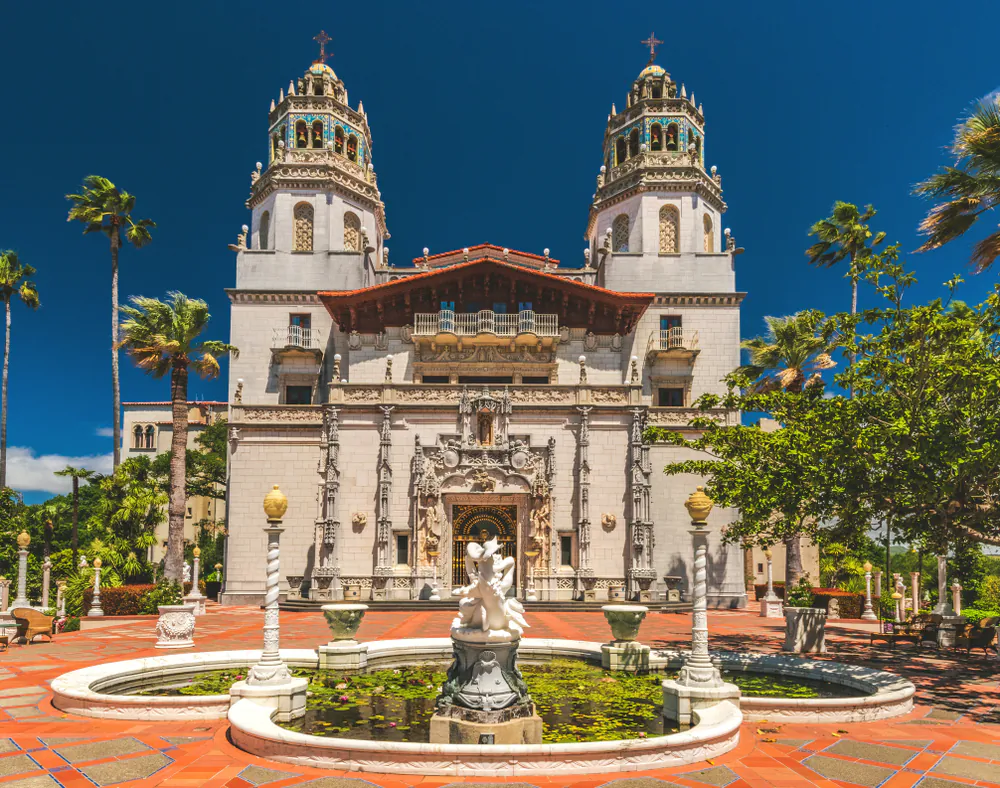 Hearst Castle, William Randolph Hearst's extravagant coastal hilltop estate in central California. (Abbie Warnock-Matthews/Shutterstock)