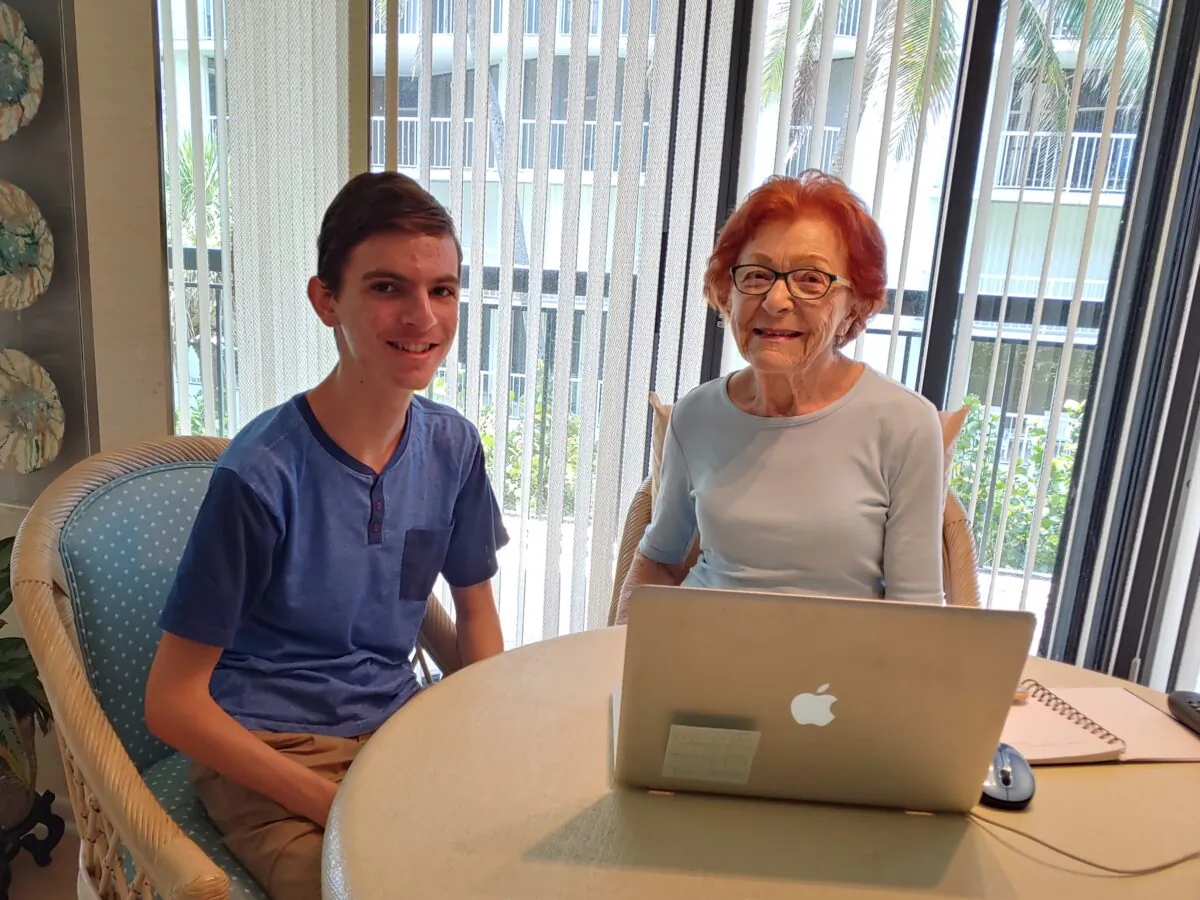 Sam Friedman (L) founded South Florida Tech for Seniors in 2019. (Courtesy of Sam Friedman)