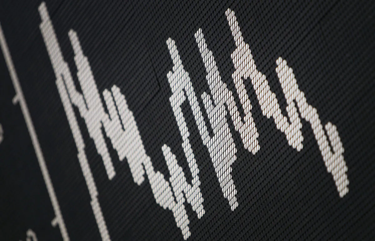 The German market index DAX curve is displayed at the German stock exchange in Frankfurt/Main on March 9, 2012. (Daniel Roland/AFP/GettyImages)