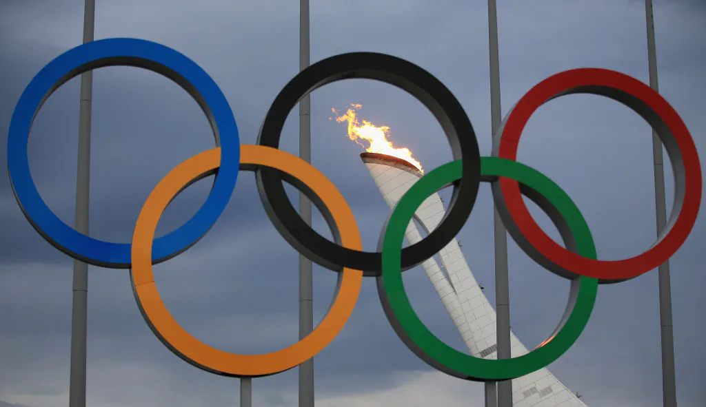 The Olympic Cauldron is tested by fire crews at the Sochi 2014 Winter Olympic Park in the Costal Cluster on January 27, 2014 in Sochi, Russia. (Richard Heathcote/Getty Images)