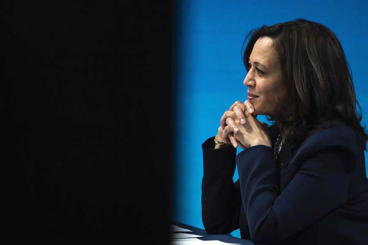 Vice President Kamala Harris in Washington on Feb. 5, 2021. (Drew Angerer/Getty Images)