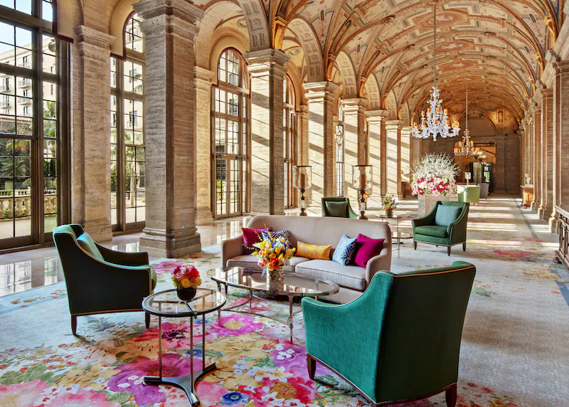 The lobby of the grand oceanside resort The Breakers.

(Courtesy of The Breakers)