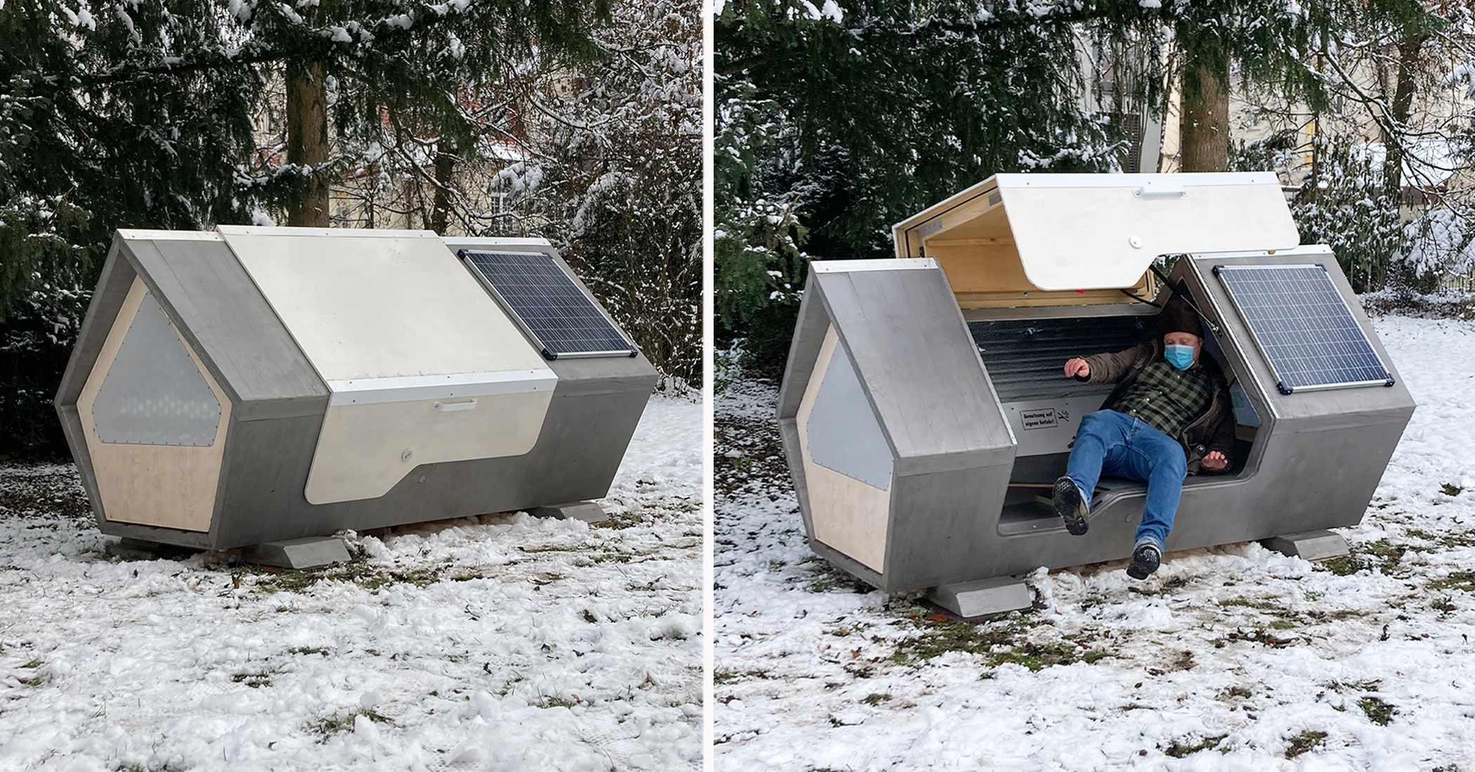 Sleeping Pods Installed in a German City to Protect Homeless People ...