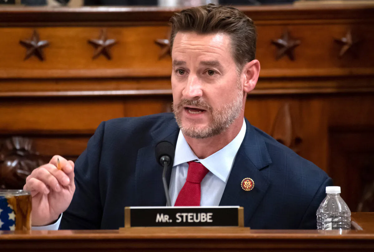 Rep. Greg Steube (R-Fla.) speaks during a hearing, in Washington on Dec. 4, 2019. (Saul Loeb/Pool/Getty Images)