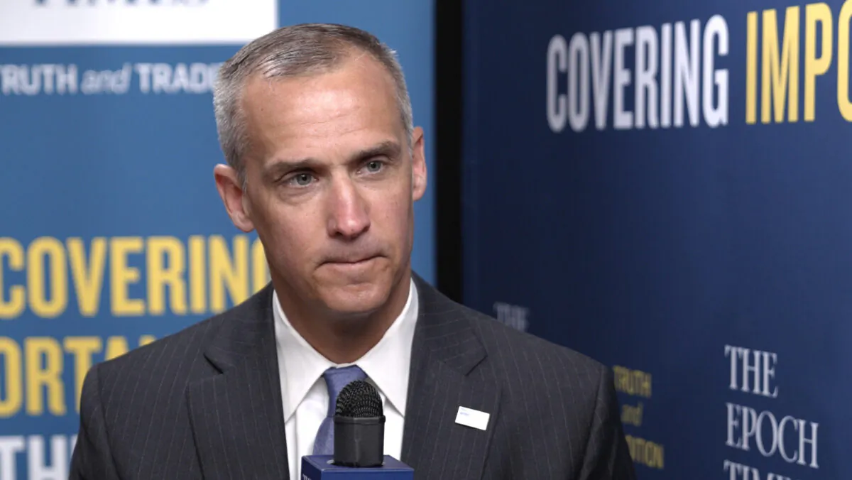 Former Trump campaign manager Corey Lewandowski during an interview with The Epoch Times at CPAC 2021 in Orlando, Fla.
(Tal Atzmon/The Epoch Times)