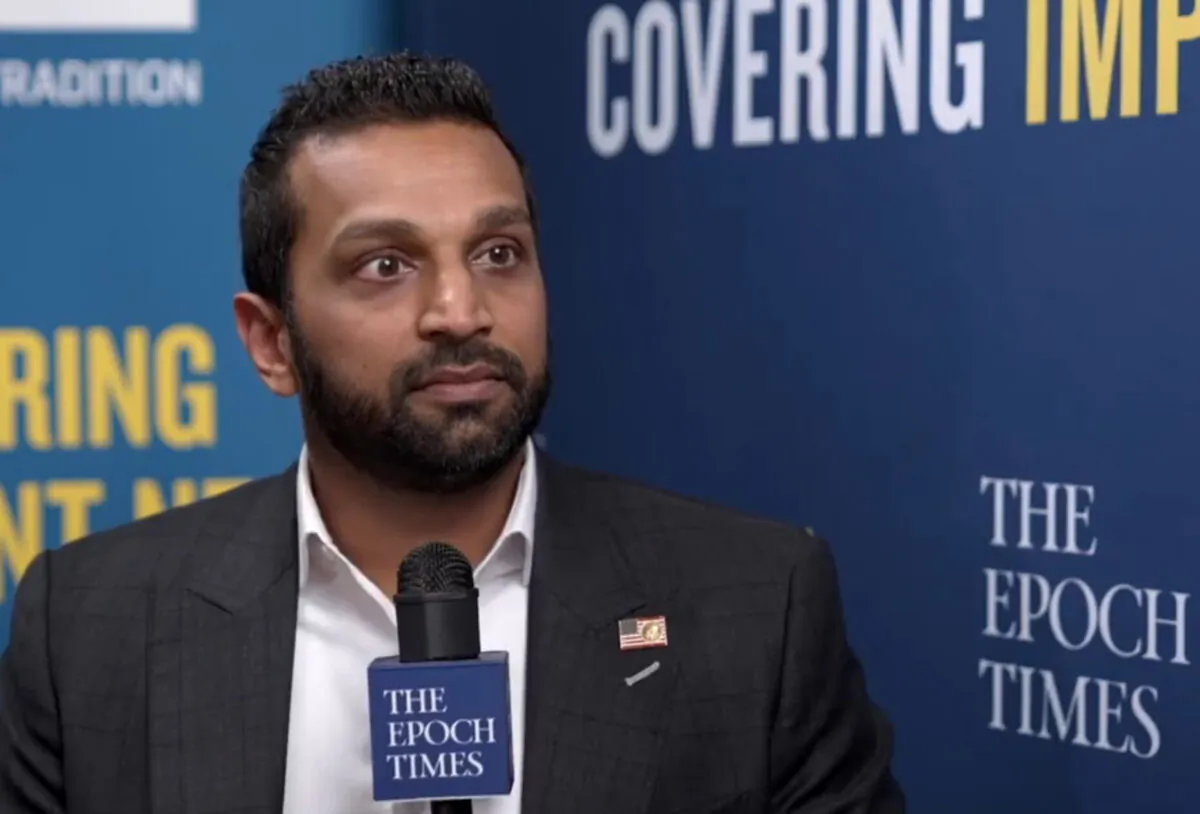 Kash Patel at CPAC 2021 in Orlando, Fla., on Feb. 28, 2021. (Screenshot/The Epoch Times)