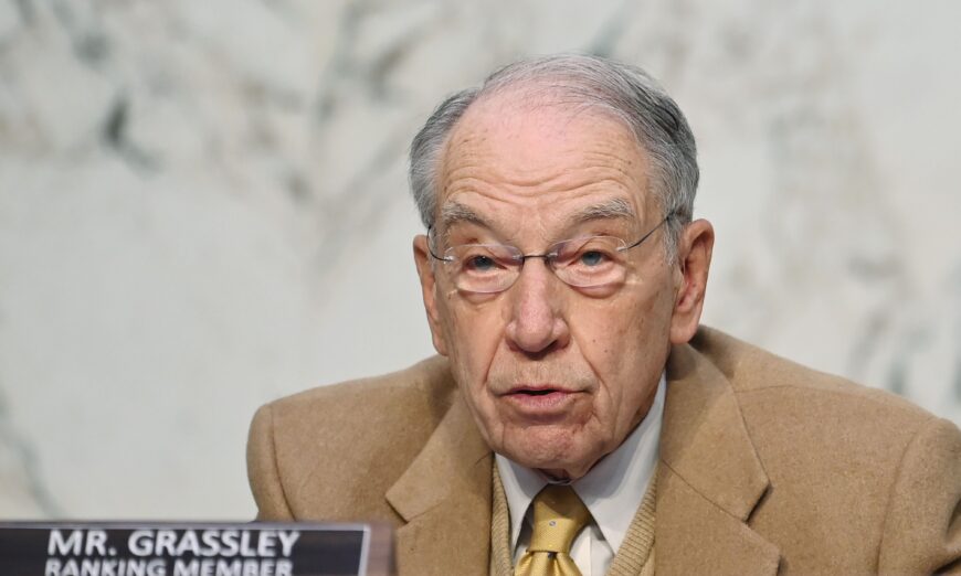 DOJ excluded IRS team from briefing on Biden bribery allegations, says Sen. Grassley.