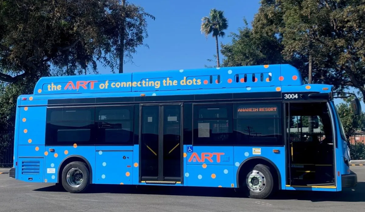 The Anaheim Transportation Network was awarded a $5 million grant to advance its effort to become California’s first all-electric transit operator. (Courtesy of the Anaheim Transportation Network)