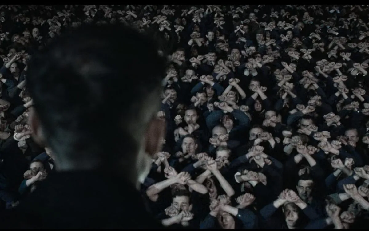 A scene of the movie "Nineteen Eighty-Four" based upon George Orwell's 1949 novel of the same name. (Screenshot)