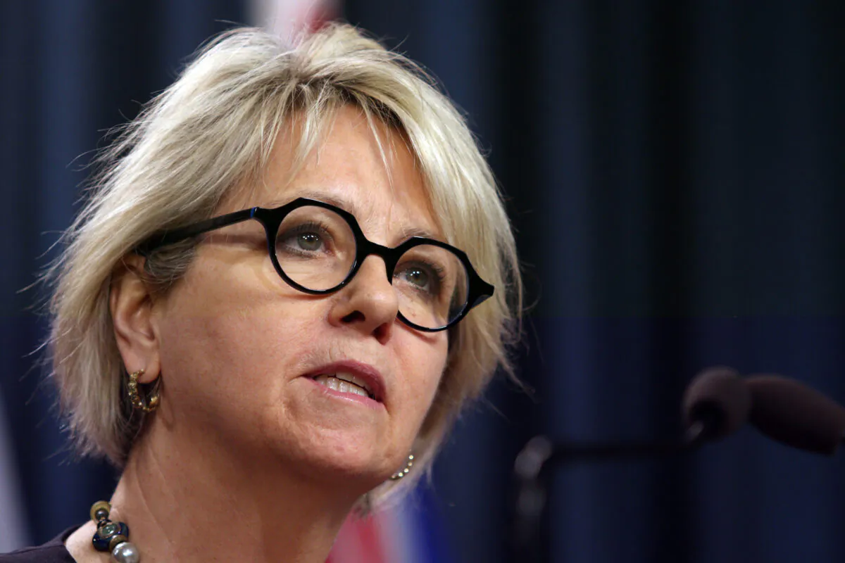 Dr. Bonnie Henry talks about the next steps in B.C.'s COVID-19 Immunization Plan during a press conference at Legislature in Victoria on Jan. 22, 2021. (Chad Hipolito/The Canadian Press)