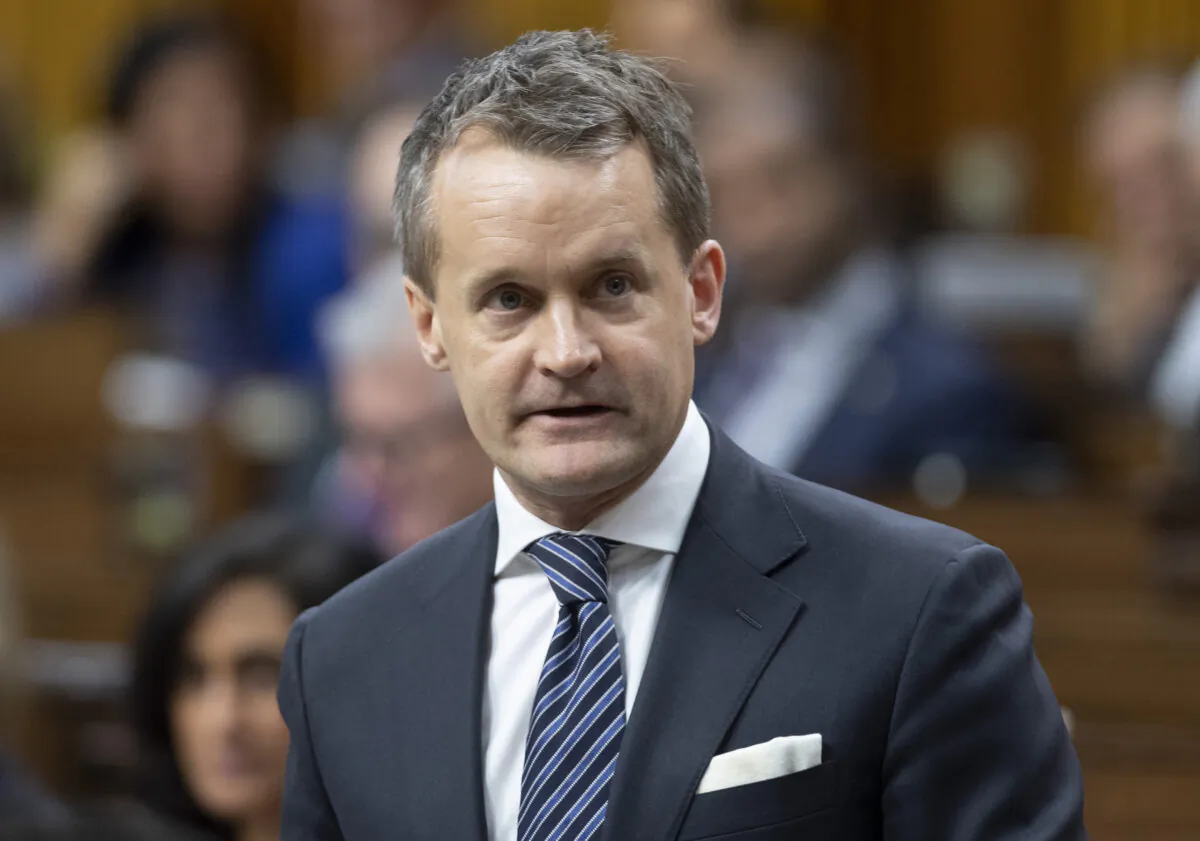 Natural Resources Minister Seamus O'Regan responds to a question during Question Period in the House of Commons in Ottawa, Canada, on Feb. 4, 2020. (Adrian Wyld/The Canadian Press)