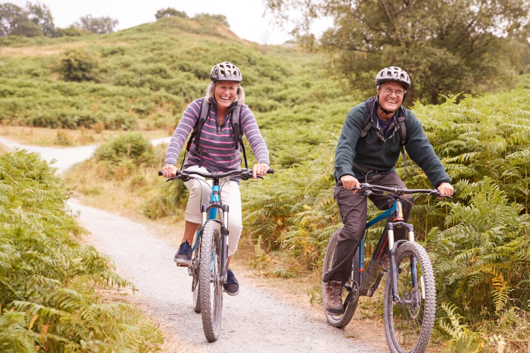 Going out for a walk
or bike ride offers
exercise with the
additional bonus of
sunlight, fresh air,
and nature. (Monkey Business Images/Shutterstock)
